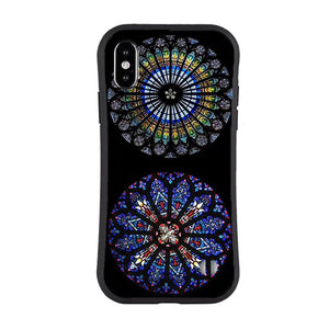 Slim Waisted Glass Case for iPhone X/XS - Pentagrams