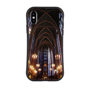 Slim Waisted Glass Case for iPhone X/XS - Lights at Night
