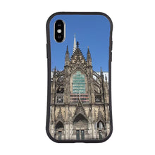 Load image into Gallery viewer, Slim Waisted Glass Case for iPhone X/XS - Church
