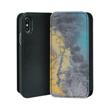Load image into Gallery viewer, Leather Flip Case for iPhone X -  Autumn Scenary

