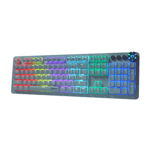 Keyboard with colored lights- White