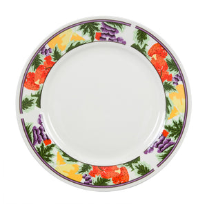 8" White Plate- Red Strawberry