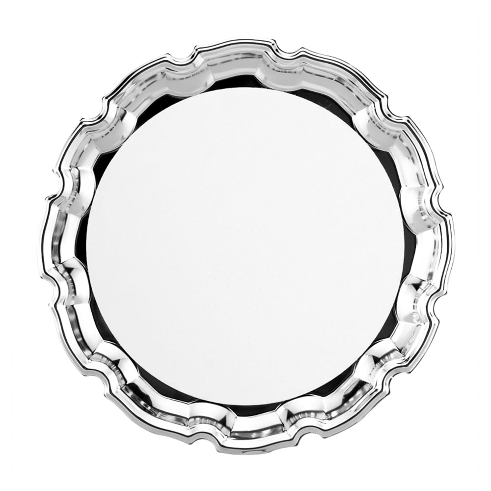 10'' Aluminum Round Plate w/ Waved Edge