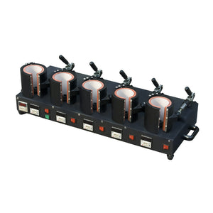 Mug Heat press Machine with 5 Heating Mats