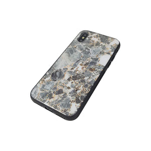 Glass Case for iPhone X - Cracked Stone