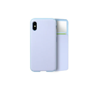 Mirror Inserted Slide Case for iPhone X - Blank for DIY