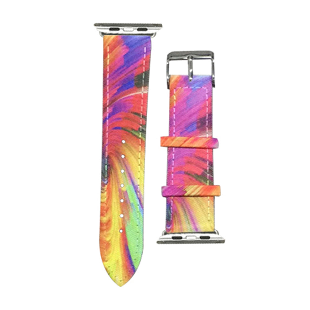 Sublimation Band for iWatch - Spiraled Rainbow