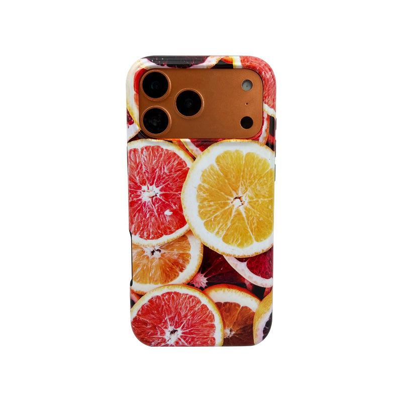2 in 1 Back Case for iPhone 17 Pro Max -Orange Sublimation Factory