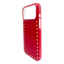 Load image into Gallery viewer, Back Case for iPhone 17 Pro Max Magnetic  Red Case with Yellow Point

