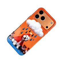 이미지를 갤러리 뷰어에 로드 , 2 in 1 Back Case for iPhone 17 Pro Max -Orange Dog  Sublimation Factory
