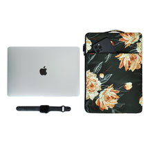 이미지를 갤러리 뷰어에 로드 , Gordenery Sleeve Compatible with 13-13.3 inch 10.9&quot; iPad Air Water Repellent Neoprene Bag with Small Case, flowers
