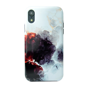 2 in 1 Case for iPhone X - Smoked Red Black White