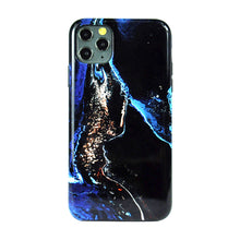 Laden Sie das Bild in den Galerie-Viewer, 2 in 1 Back Case for iPhone 11 Pro - Fluid Blak Blue Gold
