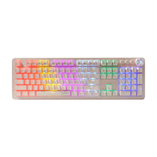 Laden Sie das Bild in den Galerie-Viewer, CAKVO Gaming Keyboard and Mouse Combo, K1 LED Rainbow Backlit Keyboard with 104 Key Computer PC Gaming Keyboard for PC/Laptop(White)
