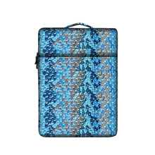 이미지를 갤러리 뷰어에 로드 , CAKVO Sleeve Compatible with 13-13.3 inch 10.9&quot; iPad Air Water Repellent Neoprene Bag with Small Case, Pythons Grains
