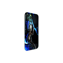 Charger l&#39;image dans la galerie, 2 in 1 Back Case for iPhone 11 Pro - Fluid Blak Blue Gold
